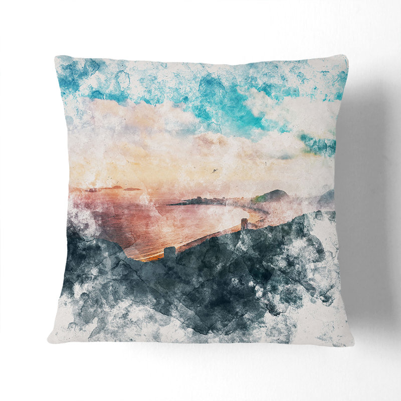Square Throw Cushion, 40cm H x 40cm W x 15cm D