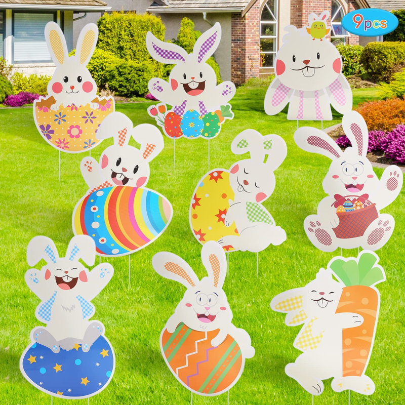 Ensemble de piquets de jardin 9 pièces Spruce up Your Lawn