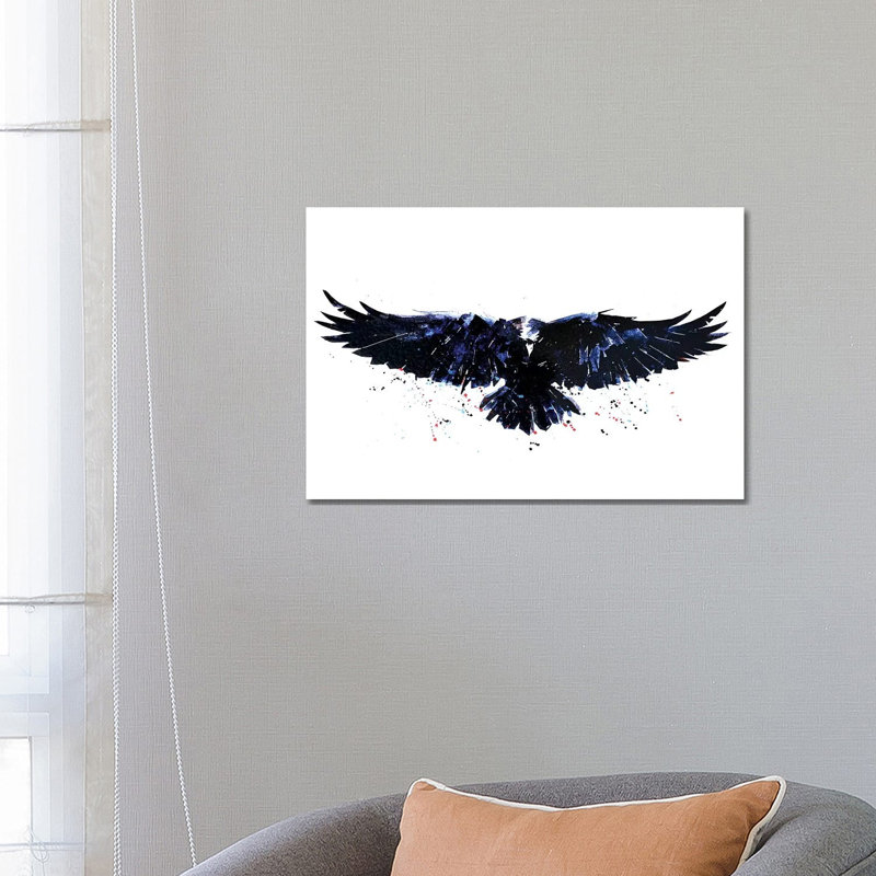 Raven - Painting on Canvas, Wrapped Canvas, 66.04 cm H x 45.72 cm W x 1.91 cm D