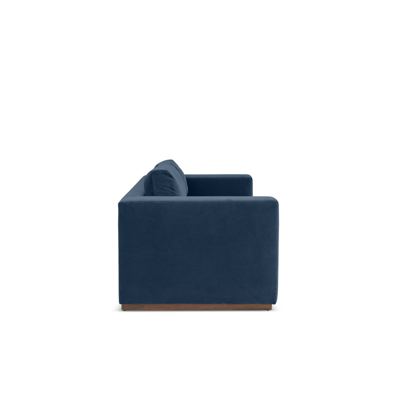 Velvet Sleeper Sofa, Banks Denim