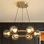 Luminaire suspendu 6 lumières Mid-Century Globe, lustre à bulles rondes en verre 23,6 po pour îlot de cuisine, salle à manger, chambre à coucher, salon