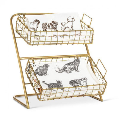 Metal Wall Organizer with Wall Baskets