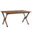 Table pliable en aluminium pour le camping, pique-nique - capacité de 120 lb, brun, aluminium rectangulaire imperméable, facile à assembler à l'extérieur