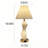 3D Printed LED Table Lamp with Luminous Base, Modern Pleated Fabric Shade Desk Lamp, USB Rechargeable Bedside Lamp for Bedroom, Living Room, Entryway