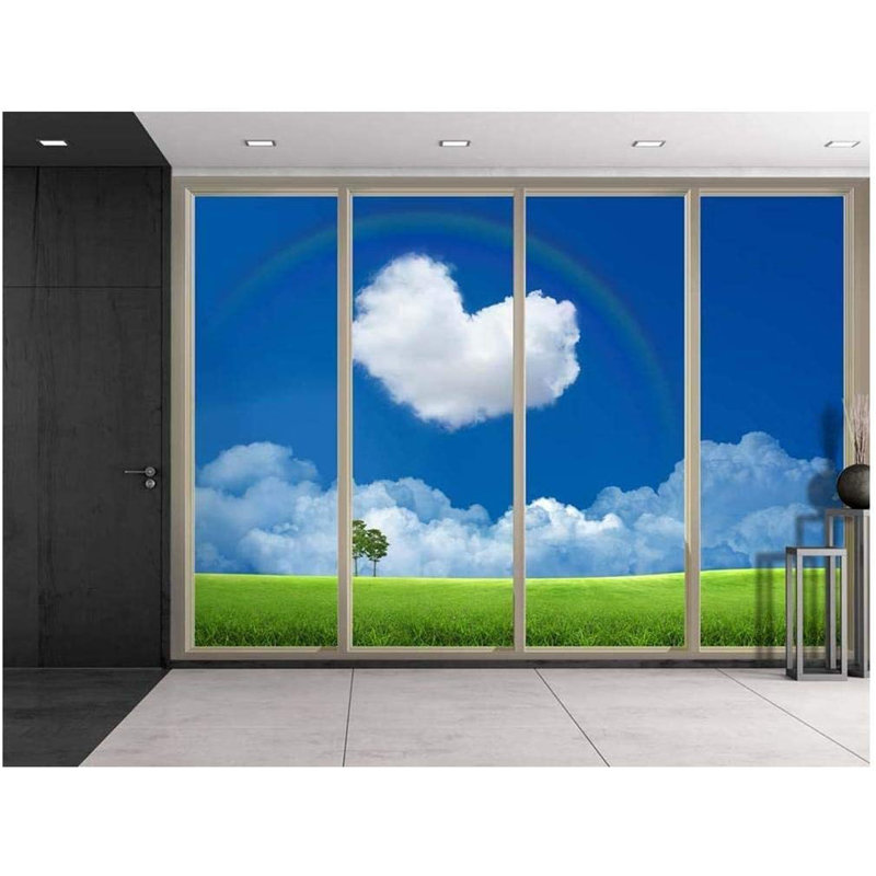 View Through Sliding Doors Peel & Stick Border, 100" L x 144" W