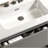 Sink With 3 Faucet Holes, Large Storage Freestanding Bathroom Vanity For Modern Bathroom, One-Piece White Sink Basin Without Drain And Faucet, Pre-Assembled-353125589-353125588