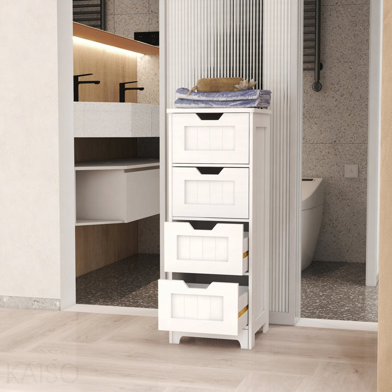 Freestanding Storage Cabinet With 4 Drawers