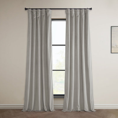 Matra Room Darkening Rod Pocket Single Curtain Panel