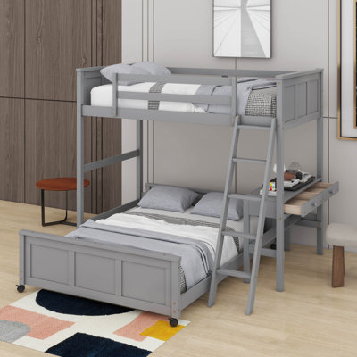 Twin Over Full Bunk Bed With Desk