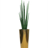 92'' Faux Snake Plant (Sansevieria) Plant in Metal Planter