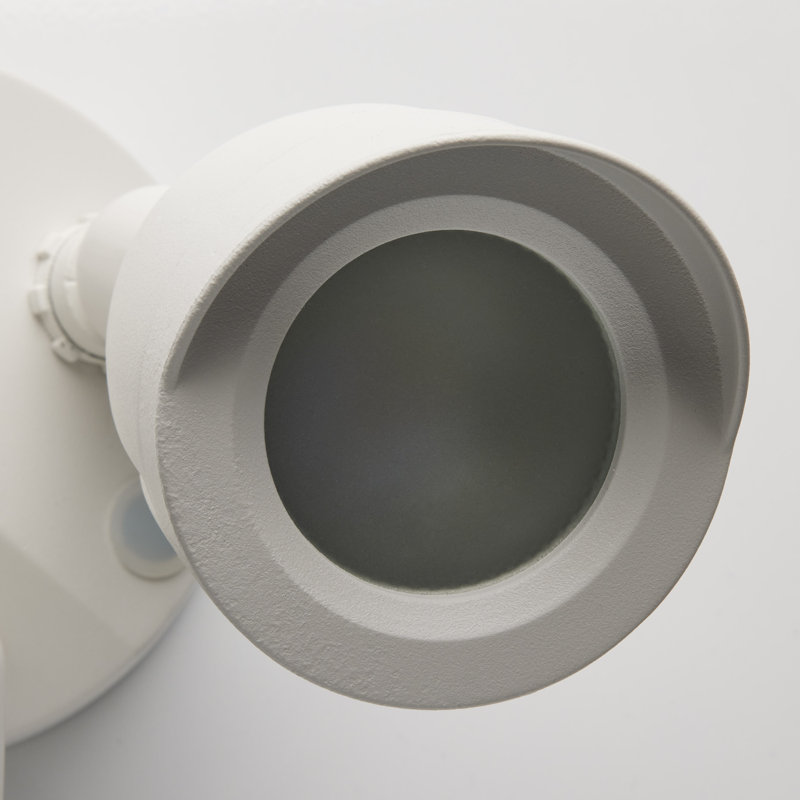Bullet Smart LED Video Enabled Outdoor Security Flood Light with Motion Sensor, White