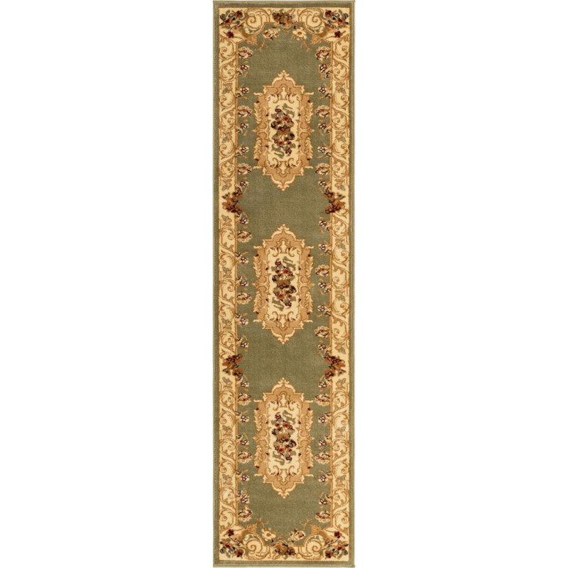 Tapis oriental Rabito en mousse, Tapis de couloir 2 pi x 8 pi