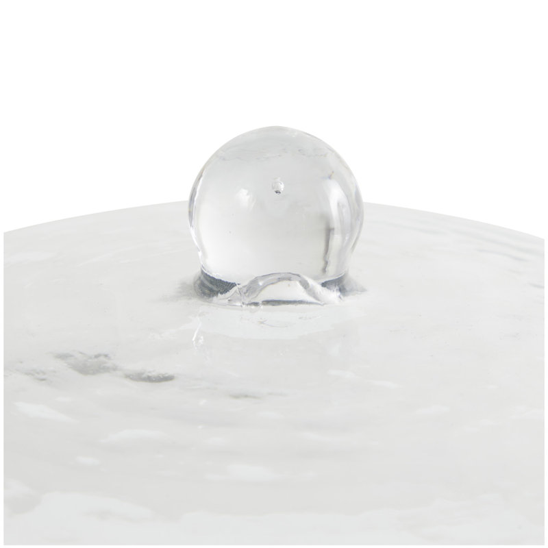  Gabi Glass Decorative Clear Cake Stand with Glass Dome