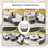 Billington 6 - Person Outdoor Steel Wicker Fire Pit Conversation Set - Gray