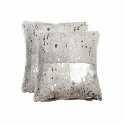 Cowhide Throw Pillow