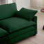 Canapé 2 places avec repose-pieds Corduroy-1573414075