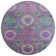 Machine Washable Indoor/Outdoor Xhevrie Purple Rug