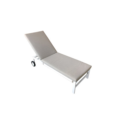 Abhik 193cm Long Reclining Single Chaise with Cushions