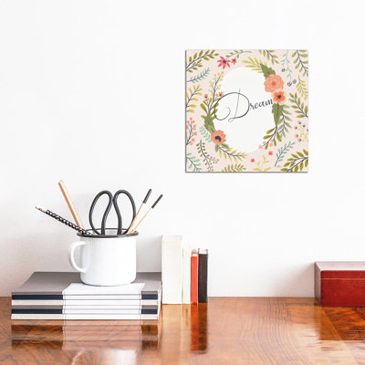 Retro Garden II Pale Blush Dream by Janelle Penner - Wrapped Canvas Print