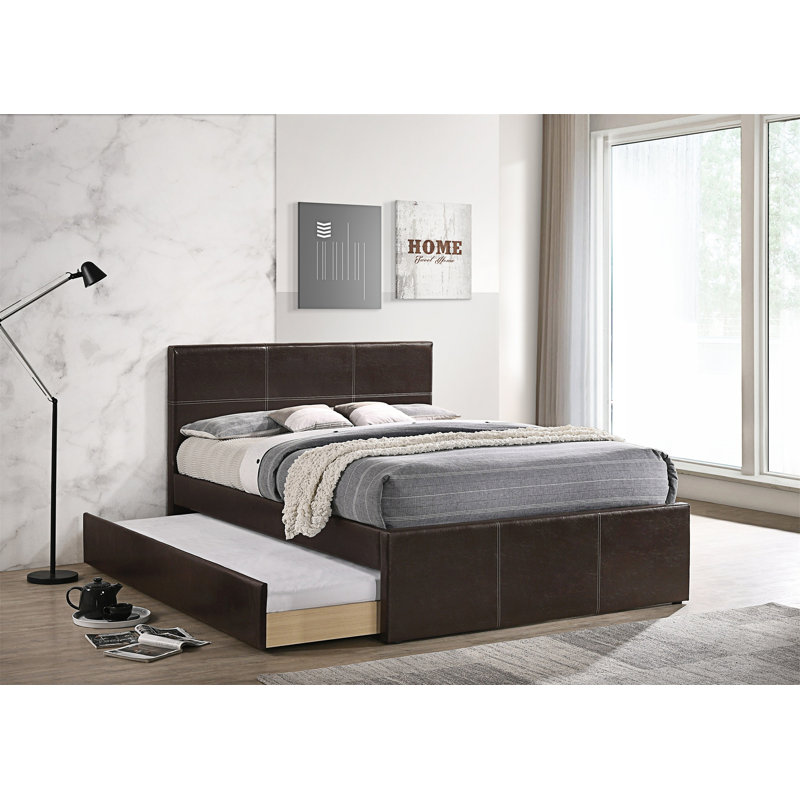 Lit plateforme tapissier Lundberg, Simple