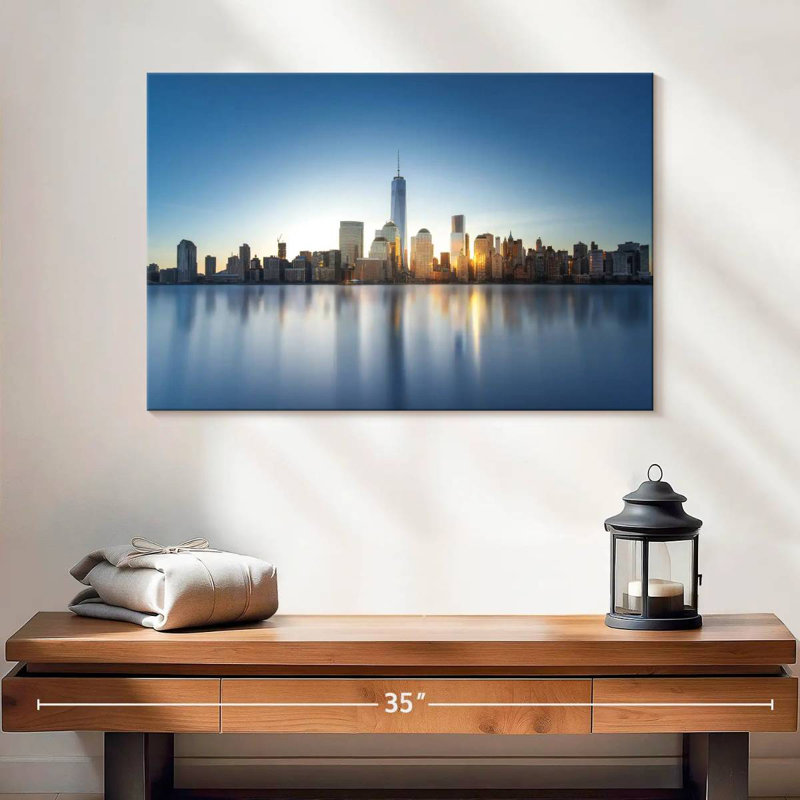 Nicci NYC Skyline Buildings, H 16 po x l 24 po