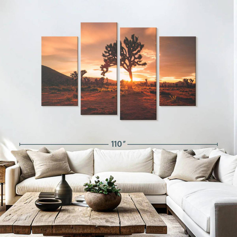 Nicci Joshua Tree Desert Sunset, H 54 po x l 84 po