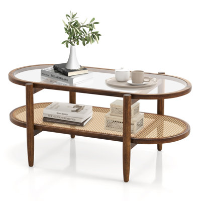Alaeyah Glass Top Coffee Table