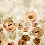 Julie Feels Home Glitter/Shimmer Paeonia Flowers and Plain Twinwall Design 4-panel Wall Mural