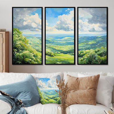 Shenandoah Vista Virginia Prairies II - Virginia Wall Art Set