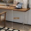 Brown+Clear Rectangular Solid Wood+Acrylic desk-747172126-747172099