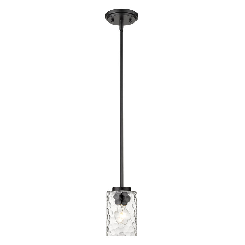 Luminaire suspendu cylindrique à 1 lumière