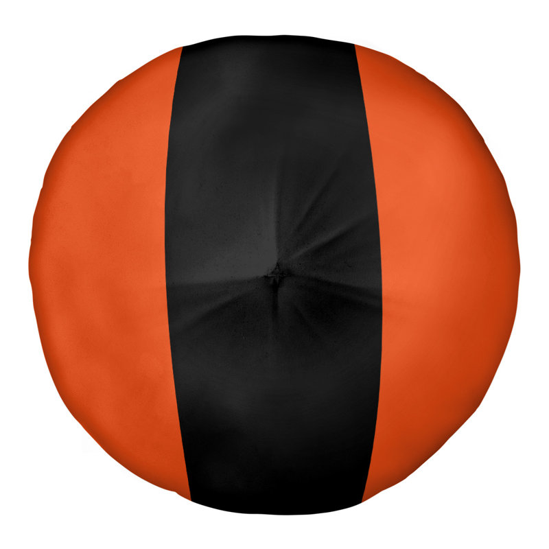 Coussin de sol touffeté arizona, 26 po x 26 po, Orange/Black