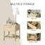Table de chevet, table d'appoint, organisateur de rangement avec tiroir et tablette