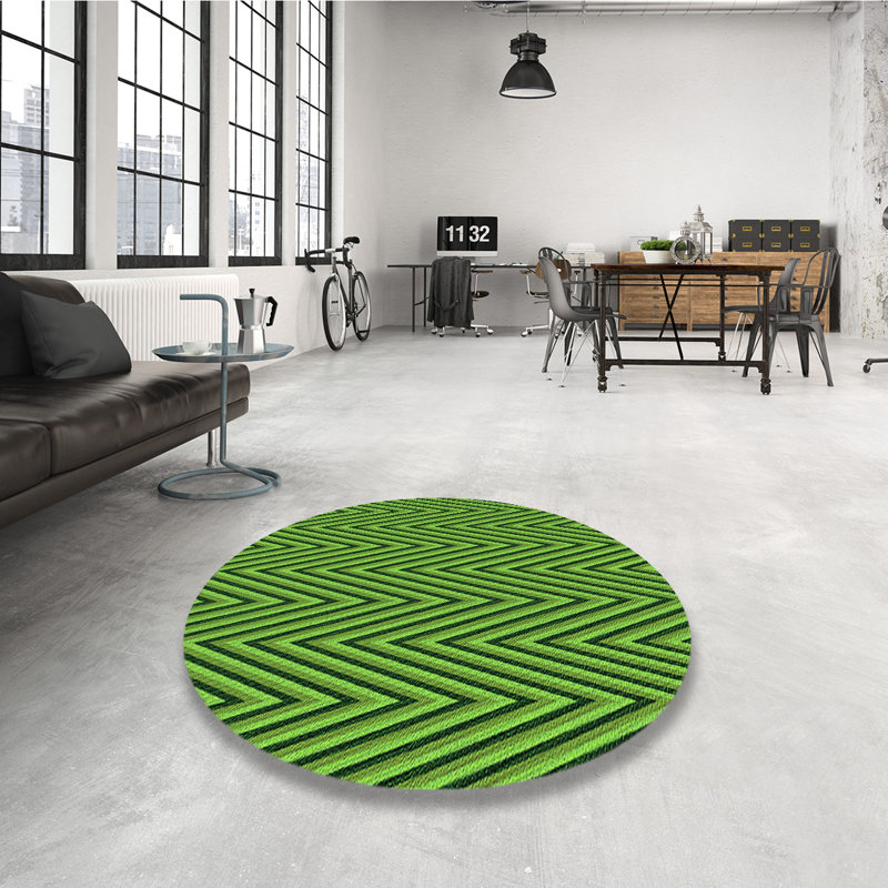 Washable Indoor Rug, Round 8'