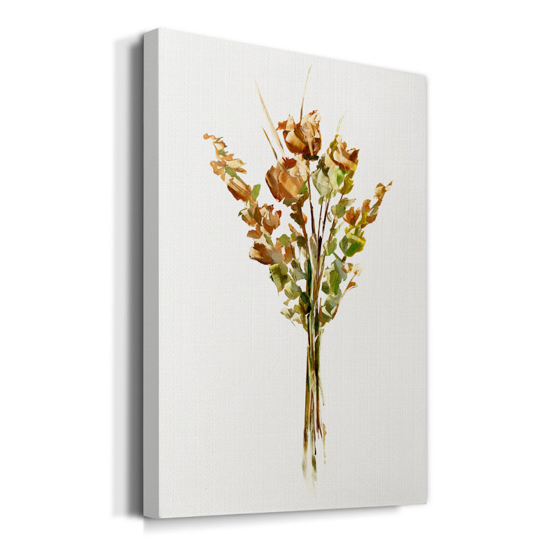Autumn Roses Hand-Stretched Canvas Print, 14" x 14"
