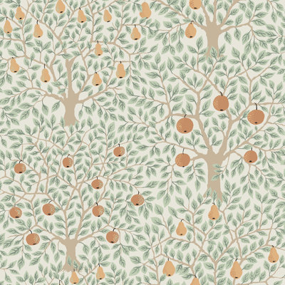 Aleshire Fruit Tree 33' L x 20.5" W Wallpaper Roll