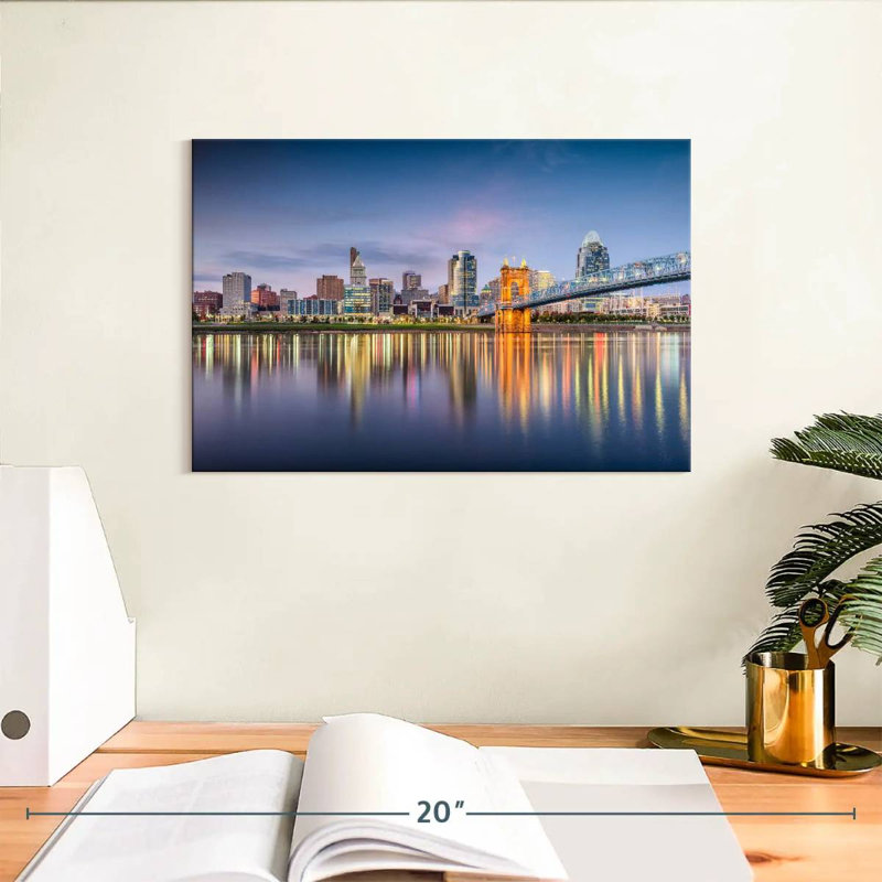 Hannes Cincinnati City Skyline, H 8 po x l 12 po