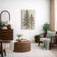 «Tall Pine Trees Classic Botanical Nature Art», reproduction d'art sur toile encadrée-120747933-120747927-120747928