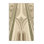 Tapis art déco en bambou doux et moelleux en bambou beige - reliure beige
