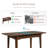 Rozella Expandable 64" Solid Wood Dining Table