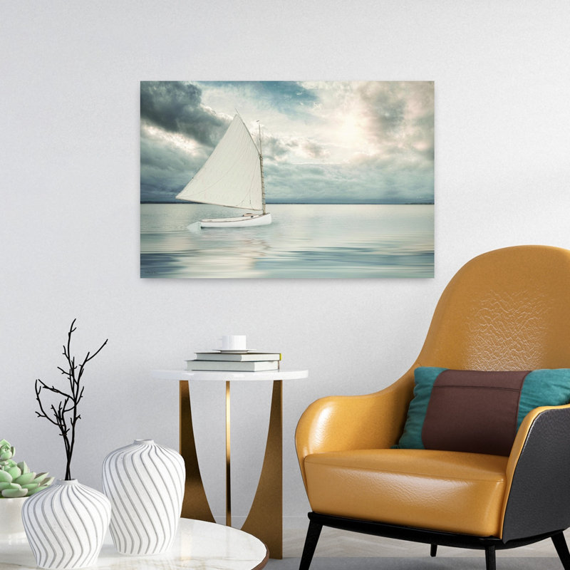 «Sea change Serene Coastal Nature», art mural, H 16 po x l 24 po