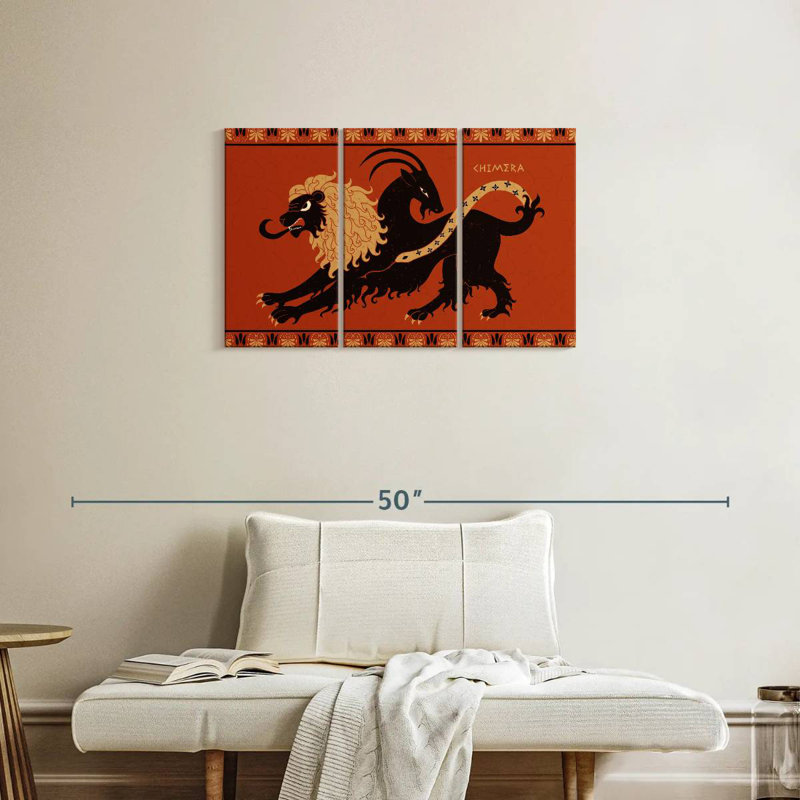 Chimera Monster, 20" H x 33" W