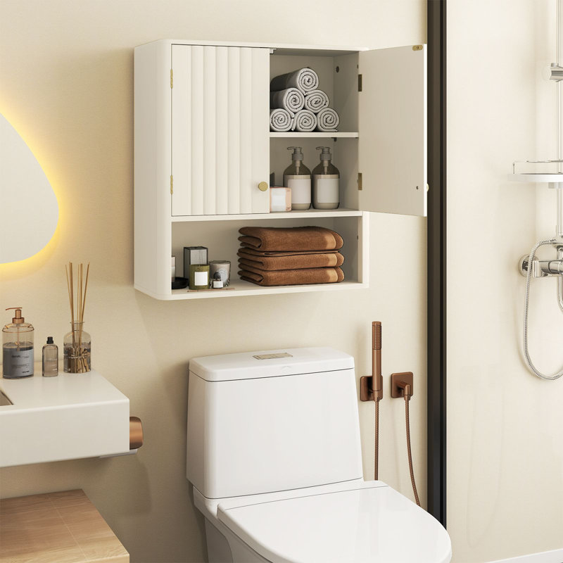Wall Bathroom Cabinet, Beige
