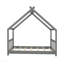 Lit, bois maison, gris-584803163