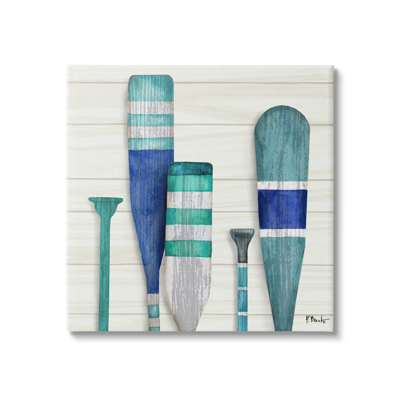 «Port Oars» par Paul Brent, H 17 po x l 17 po x P 1,5 po