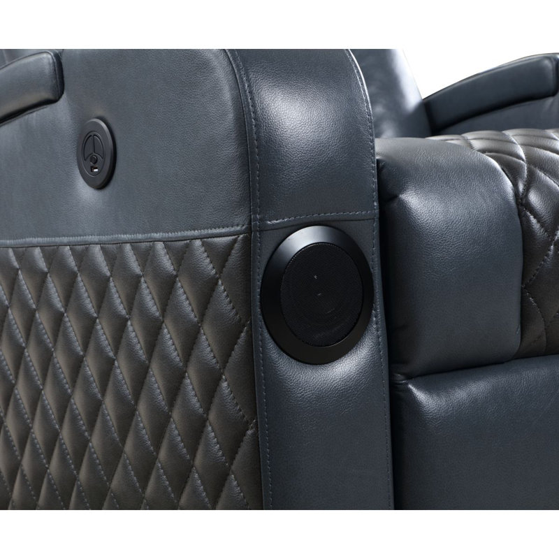 Power Recliner With Bluetooth, Black
