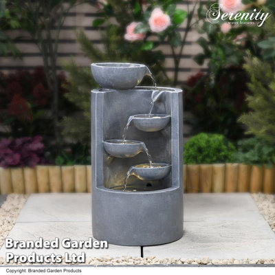 Effie Outdoor Cascade Fountain with Lights