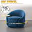 Fauteuil demi-tonneau pivotant rembourré Aunna-189368896