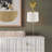 White Ceramic Wall Sconce with Adjustable Swing Arm Gold/White See below
