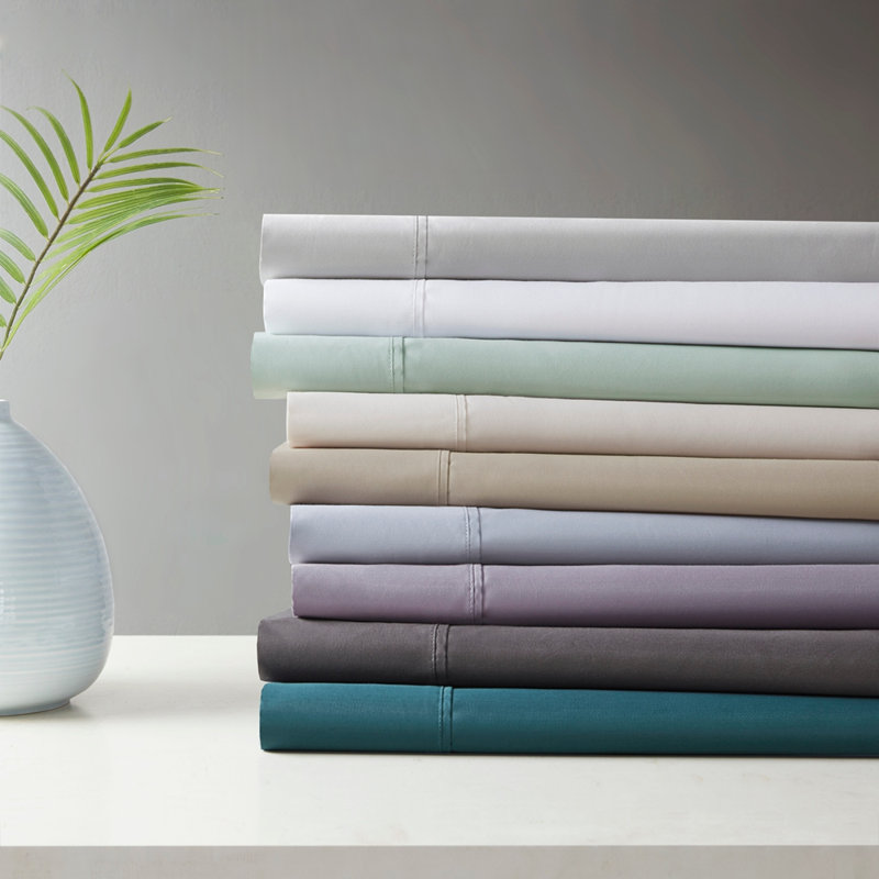Ensemble de draps 4 pièces, Blanc, Queen
